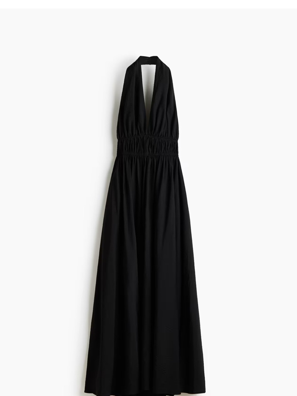 H&M Black Halter Maxi Dress